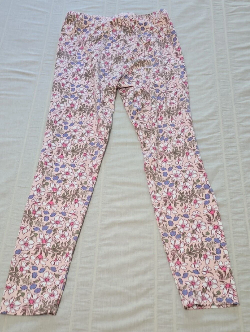 Gymboree/One Step Up/ LulaRoe Girls' Floral & Multicolor Leggings  Size  10